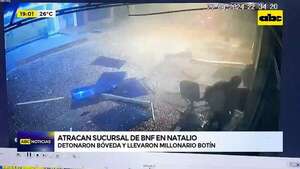Video: así fue el asalto tipo comando al BNF de Natalio, Itapúa  - ABC Noticias - ABC Color