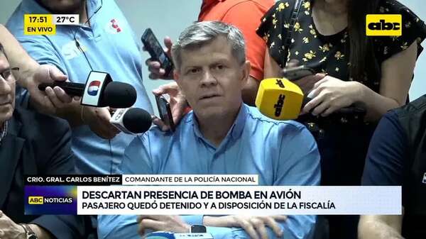 Video: descartan presencia de bomba en un avión - ABC Noticias - ABC Color