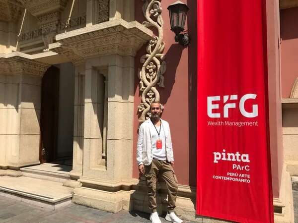 El artista paraguayo Marcos Benítez participó de la feria Pinta ParC Perú - Artes Plásticas - ABC Color