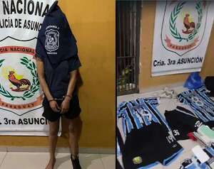 Una mujer fue detenida tras el presunto hurto de las indumentarias de todo un equipo de fútbol - Policiales - ABC Color