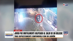 Joven fue salvajemente golpeado al salir de un boliche - Noticias Paraguay
