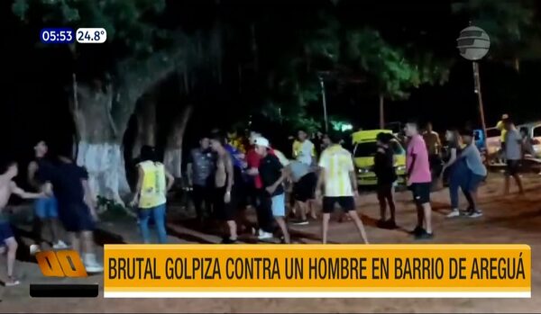 Brutal golpiza a un hombre en barrio de Areguá | Telefuturo