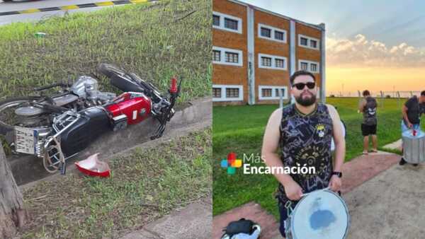 Joven motociclista fallece en accidente sobre la avenida Irrazábal de Encarnación