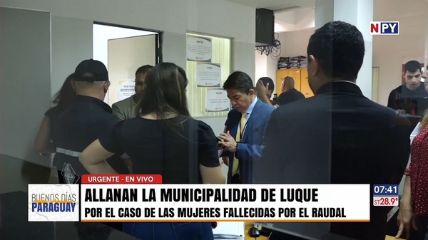 Allanan la Municipalidad de Luque tras muerte de mujeres por el raudal - Noticias Paraguay