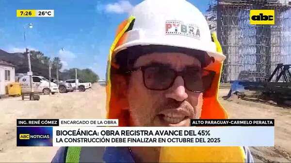 Video: Obras del Puente de la Bioceánica tienen un 45% de avance - ABC Noticias - ABC Color