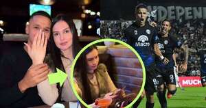 La Nación / Extraña reacción de novia de futbolista ante pedido de matrimonio