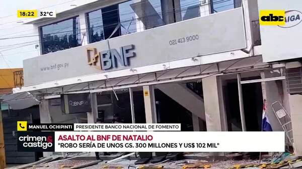 Video: detalles del impactante asalto al BNF de Natalio  - Crimen y castigo - ABC Color