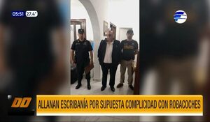 Allanan escribanía por supuesta complicidad con robacoches en Asunción | Telefuturo