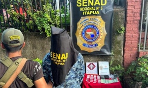SENAD capturó a “delivery” de cocaína en zona universitaria de Encarnación