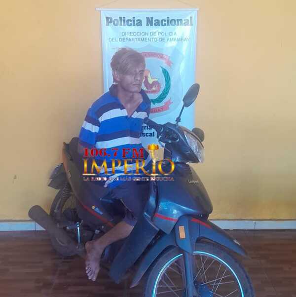 Brasileño es detenido con motocicleta hurtada en el barrio María Victoria - Radio Imperio 106.7 FM