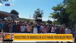Alto Paraná: Productores de mandioca piden mejor precio | Telefuturo