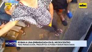 Video:  Embarazada de siete meses fue víctima de robo  - ABC Noticias - ABC Color
