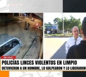 Salvajes agentes Lince agreden sin motivo a un trabajador en Limpio - Paraguay.com