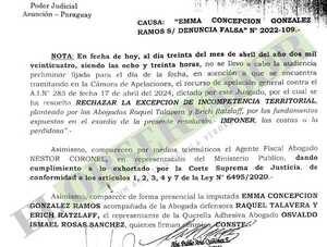 Inciddente pendiente de resolución impide preliminar a abogada Emma González