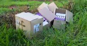 Diario HOY | Abandonan varias cajas con medicamentos en un terreno baldío de Ypané