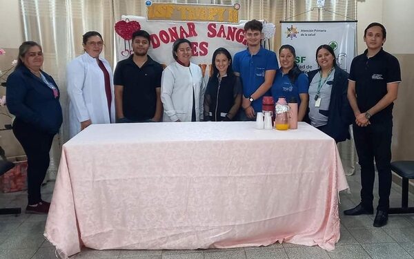 Exitosa colecta de sangre en la USF Tavapy 2