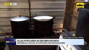 Video: ollas populares no reciben insumos desde hace 4 meses - ABC Noticias - ABC Color
