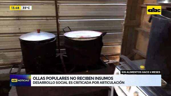 Video: ollas populares no reciben insumos desde hace 4 meses - ABC Noticias - ABC Color