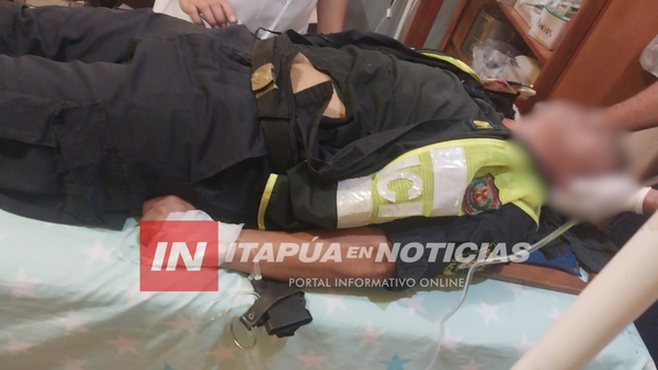 POLICÍA FUE HERIDO MIENTRAS REALIZABA UN CONTROL EN OBLIGADO - Itapúa Noticias