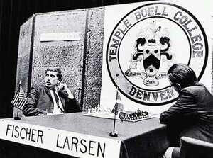 Ajedrez por Zenón Franco: Partidas Memorables (38 bis), Larsen vs. Fischer, Denver (m/4), 1971 - Polideportivo - ABC Color