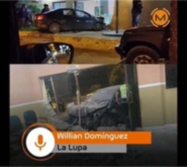 Ebrio al volante atropelló una comisaría en Asunción - Paraguay.com