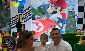 Camarasa festejó el cumple de su pequeño hijo