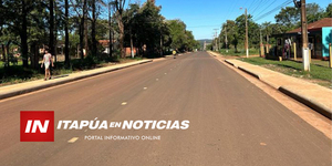 TRAMO ASFÁLTICO DE PUERTO CAMPICHUELO ESTÁ A PUNTO DE TERMINARSE - Itapúa Noticias