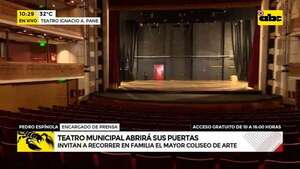 Teatro Municipal abre sus puertas para visitas durante el feriado   - ABC Noticias - ABC Color