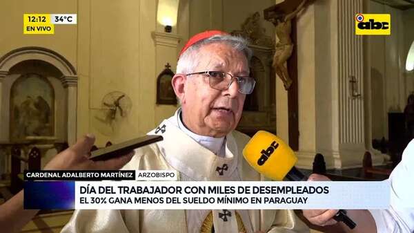Día del trabajador: Cardenal pide mejores condiciones laborales - ABC Noticias - ABC Color