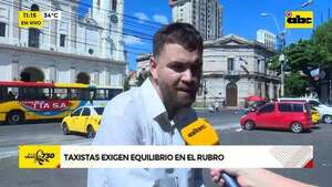 Taxistas se movilizan exigiendo mayor atención de autoridades  - ABC Noticias - ABC Color