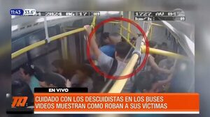 ¡Cuidado con los descuidistas en los buses! | Telefuturo
