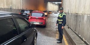 Anuncian plan de contingencia en el tránsito ante anuncio de tormentas en Asunción