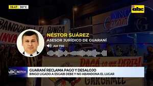 Video: según abogado, el Bingo ligado a Yamil Esgaib debe más de G. 4.000 millones al club Guaraní - ABC Noticias - ABC Color