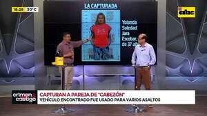 Video: capturan a la mujer del temible asaltante Diego Cabezón - Crimen y castigo - ABC Color