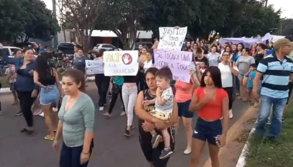Violaciones en serie en Caaguazú: Mujeres marchan exigiendo detención de agresores sexuales