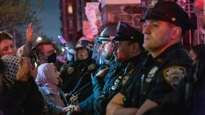 Disturbios y detenciones en las protestas propalestinas en la Universidad de Columbia, en Nueva York