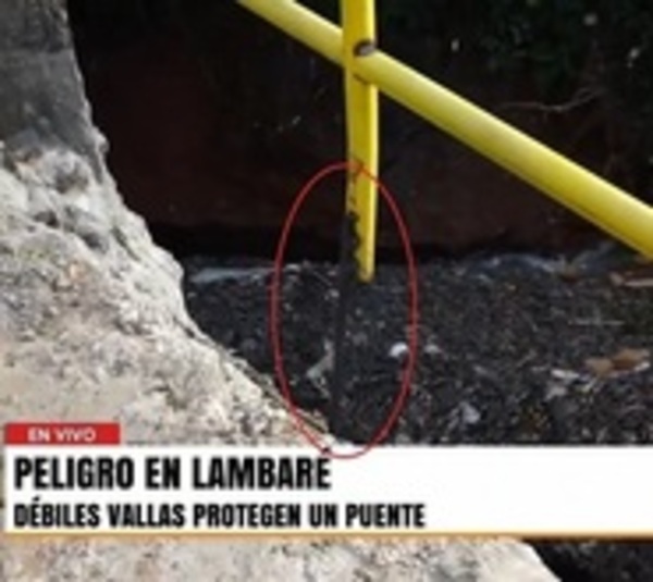 Ridículas vallas de protección en zonas hídricas de Lambaré - Paraguay.com