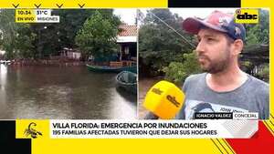 Villa Florida fue declarada en emergencia distrital por crecida  - ABC Noticias - ABC Color