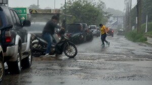 Lluvias están cada vez más cerca de Asunción, ya llegaron al sur de Central