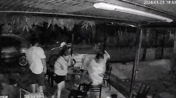 ¡Por un pelito!: Familia casi fue alcanzada por un rayo