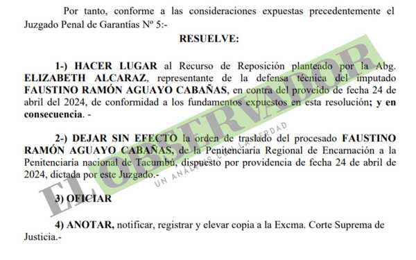 Presunto narco seguirá recluido en Encarnación donde se hará preliminar por medios telemáticos