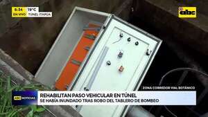 Video: Rehabilitan paso vehicular del túnel Itapuá  - ABC Noticias - ABC Color