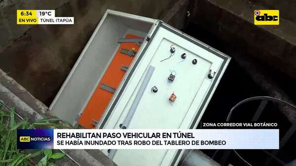 Video: Rehabilitan paso vehicular del túnel Itapuá - ABC Noticias - ABC Color