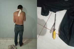 Sorprenden a hombre sup. intentando hurtar en vivienda de un Lince en Cambyretá
