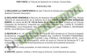 Cámara revoca unificación de causas al condenado Ramón González Daher