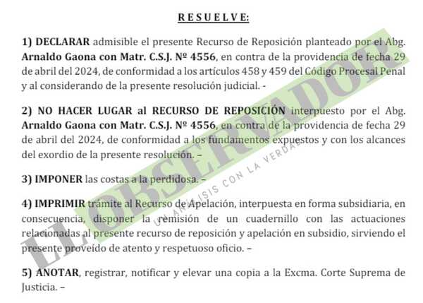 Rechazan reposición de chofer acusado por intento de envío de cocaína al exterior