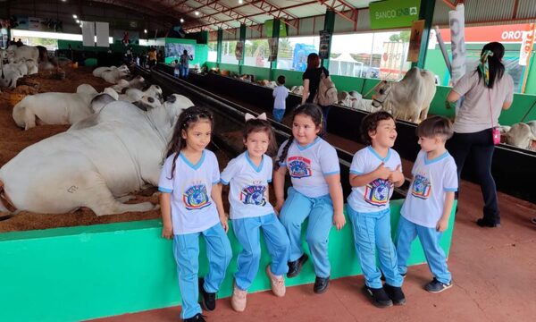 Realizan city tour con niños del nivel inicial