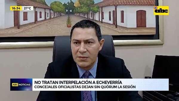 Luque: no tratan interpelación a Echeverría  - ABC Noticias - ABC Color