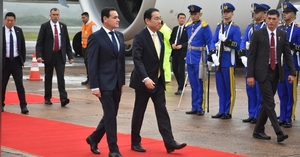 Presidente Peña recibió al primer ministro de Japón en visita oficial