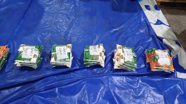 Cerca de 1.600 kilogramos de cocaína entre almidón y harina de maíz.